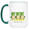 Tasse Frosch „Sinne“ (330, 450 ml / mit od. ohne Spruch)