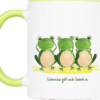 Tasse Frosch „Sinne“ (330, 450 ml / mit od. ohne Spruch) – Bild 5