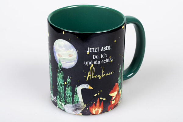 Tasse Fuchs „Lagerfeuer“ (330, 400, 450 ml / mit od. ohne Spruch) – Bild 5