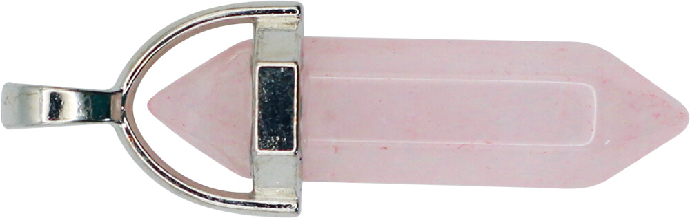 Obelisk-Anhänger Rosenquarz – Bild 2