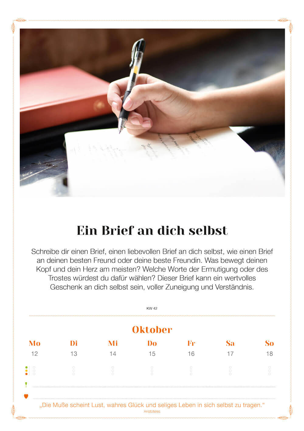 Exklusiv für Stefans Newsletterabonnenten: Lebenslust Kalender 2026 – Wandkalender + Lotos-Kunstdruck + Postkarten – Bild 8