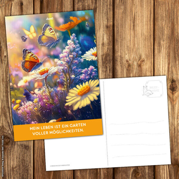 Postkarte Blütentänzer – Bild 2