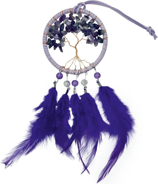 Traumfänger mit Amethyst-Lebensbaum