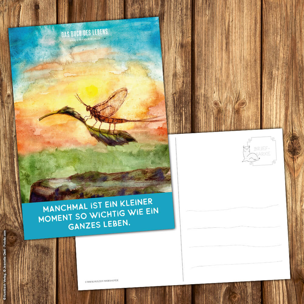 Postkarte "Das Buch des Lebens" Der perfekte Tag – Bild 2