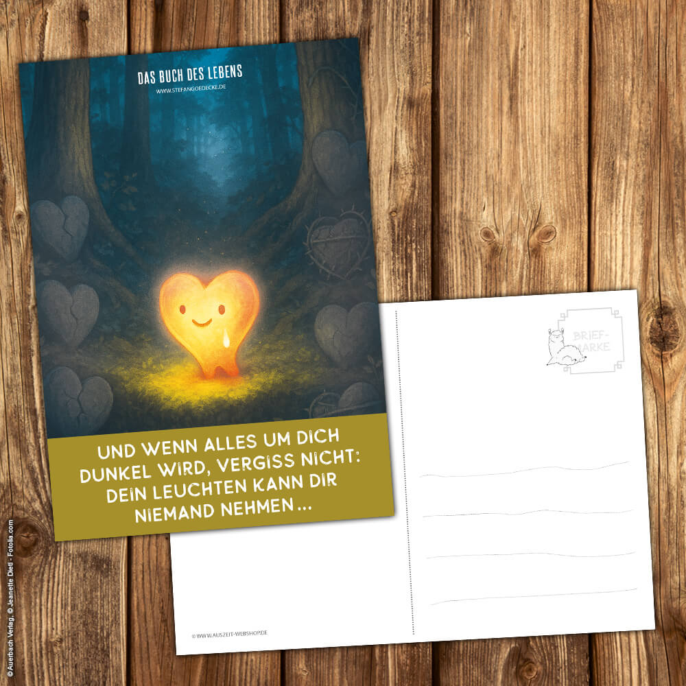 Postkarte "Das Buch des Lebens" Das kleine Herz – Bild 2