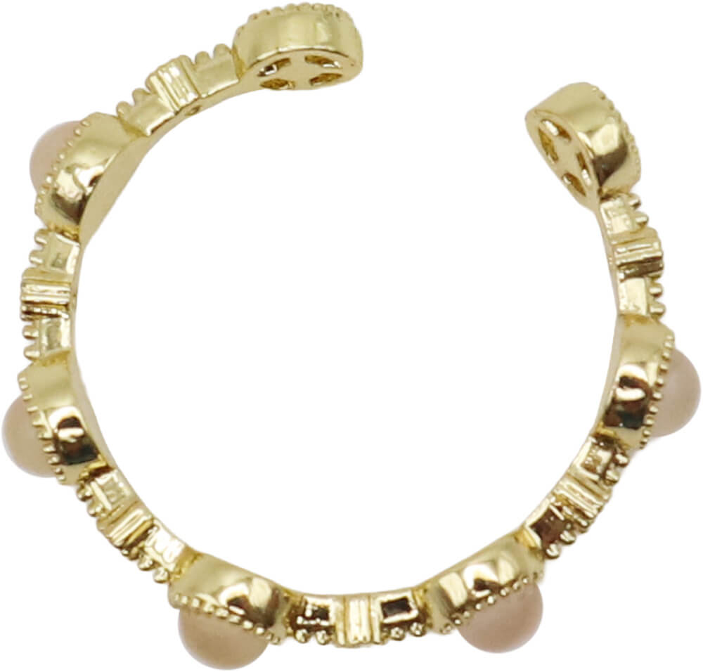 goldener Rosenquarz-Ring "Liebeszauber" – Bild 2