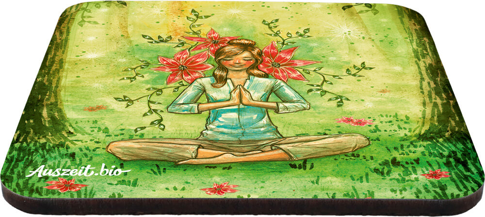 Kork-Untersetzer Herzmeditation – Bild 2